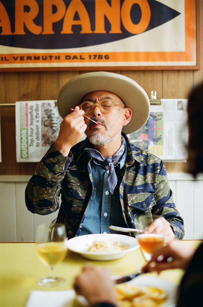 Gallery images of the TIGER STRIPE MAYFLY OVERSHIRT - MEN'S