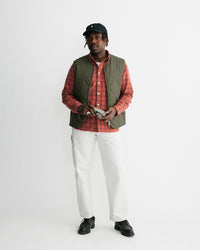 main MEN'S SPRUCE GREEN QUILTED VEST
