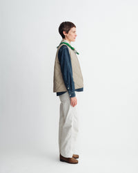 main WOMEN'S CLASSIC BEIGE QUILTED VEST