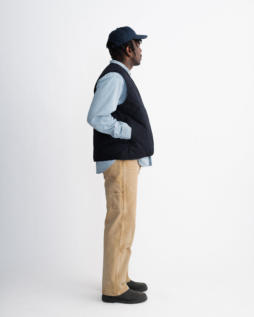 main MEN'S DARK NAVY QUILTED VEST