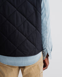 main MEN'S DARK NAVY QUILTED VEST