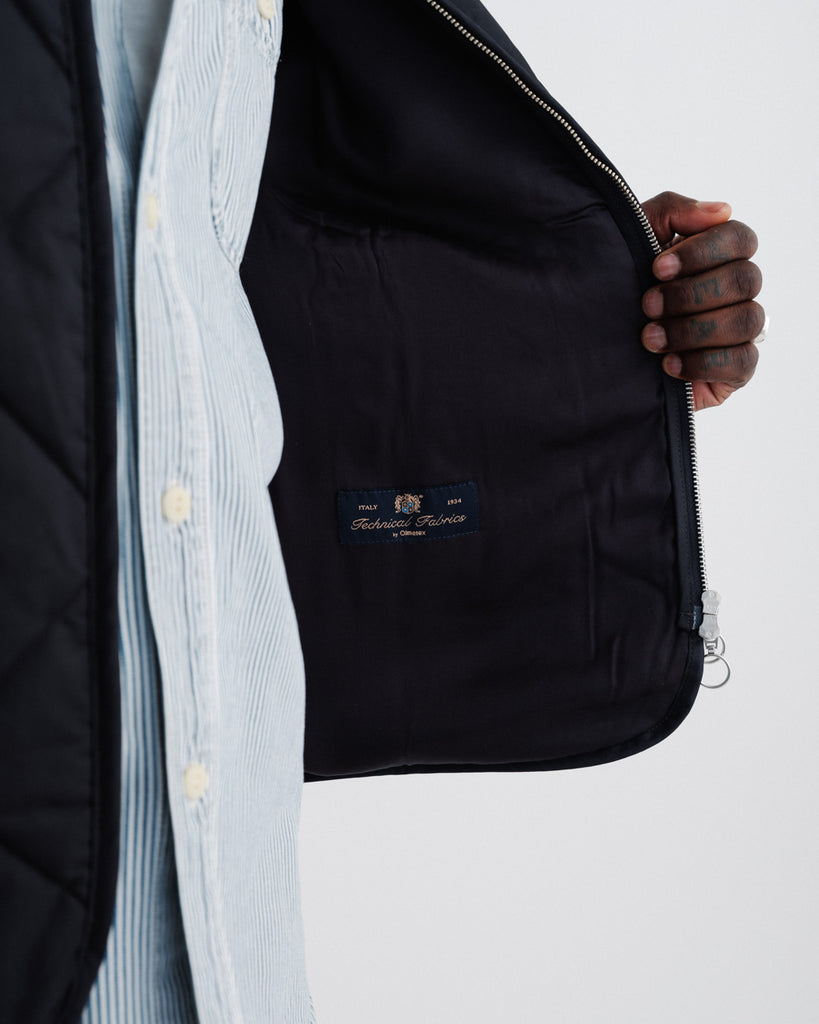main MEN'S DARK NAVY QUILTED VEST