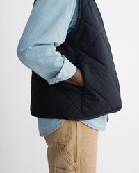 main MEN'S DARK NAVY QUILTED VEST