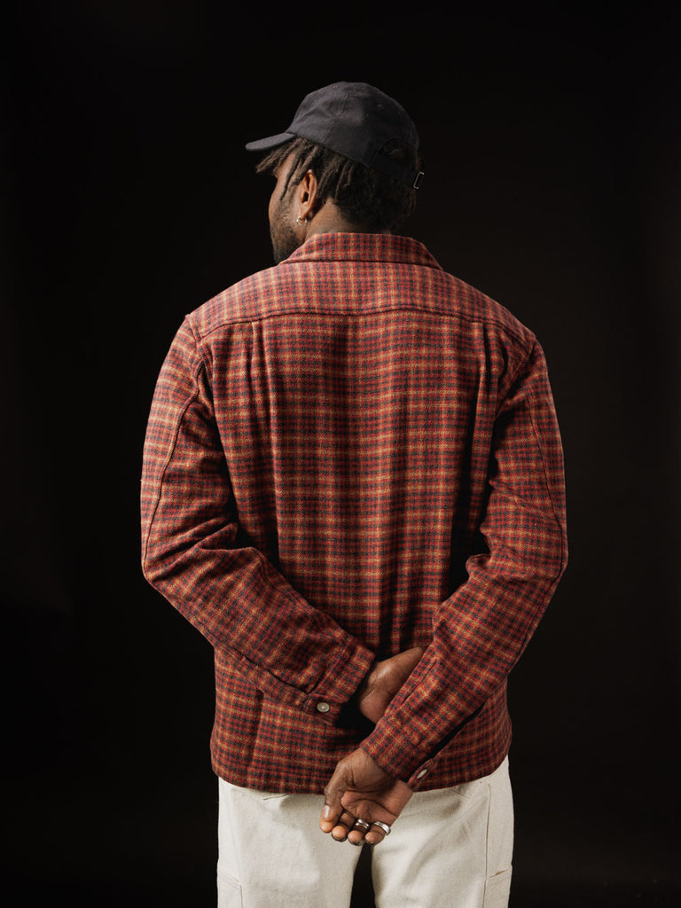 main MEN'S RED CHECK EASY SHIRT