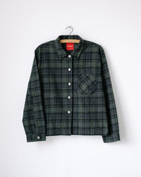 main WOMEN'S NAVY CHECK EASY SHIRT