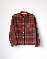 main WOMEN'S RED CHECK EASY SHIRT