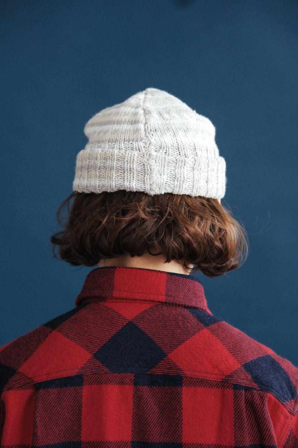 Gallery images of the Women’s Japanese Indigo Check Flannel Shirt (Red)