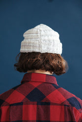 main Women’s Japanese Indigo Check Flannel Shirt (Red)