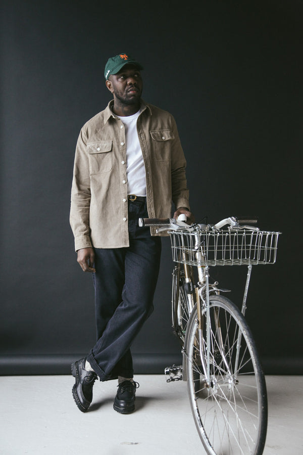 Men’s French Corduroy Workshirt - Oat