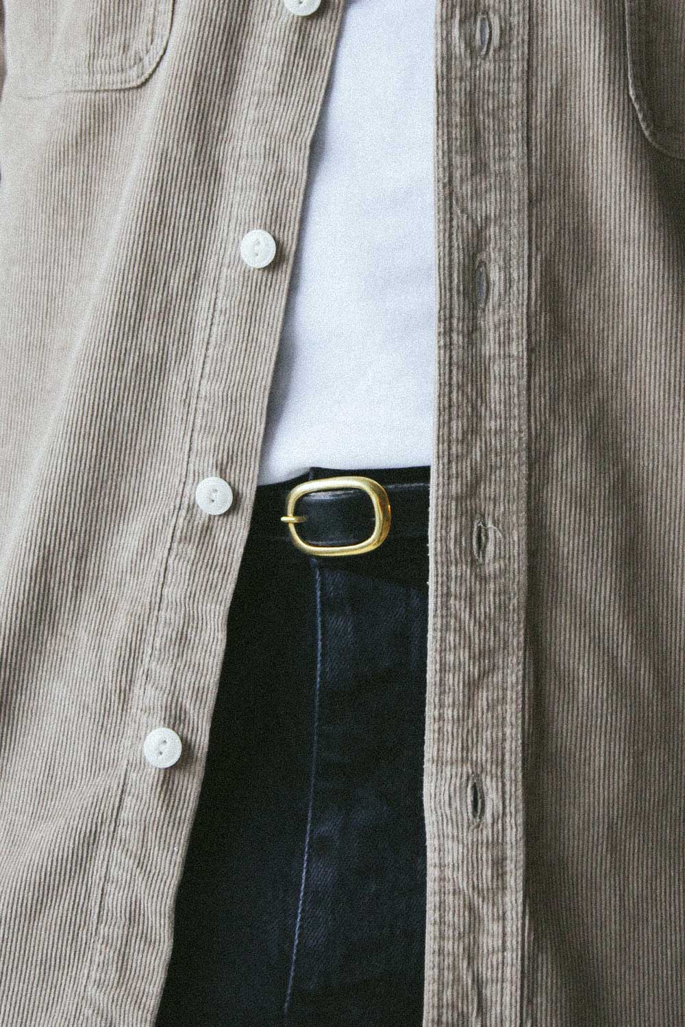 Gallery images of the Men’s French Corduroy Workshirt - Oat