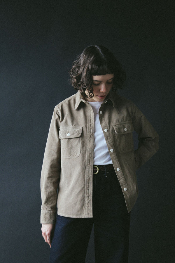Women’s French Corduroy Workshirt - Oat