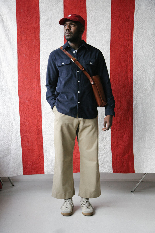 Men’s French Corduroy Workshirt - French Navy