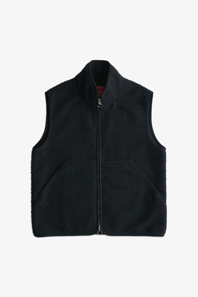 main THE CASENTINO BLANKET VEST - BLACK