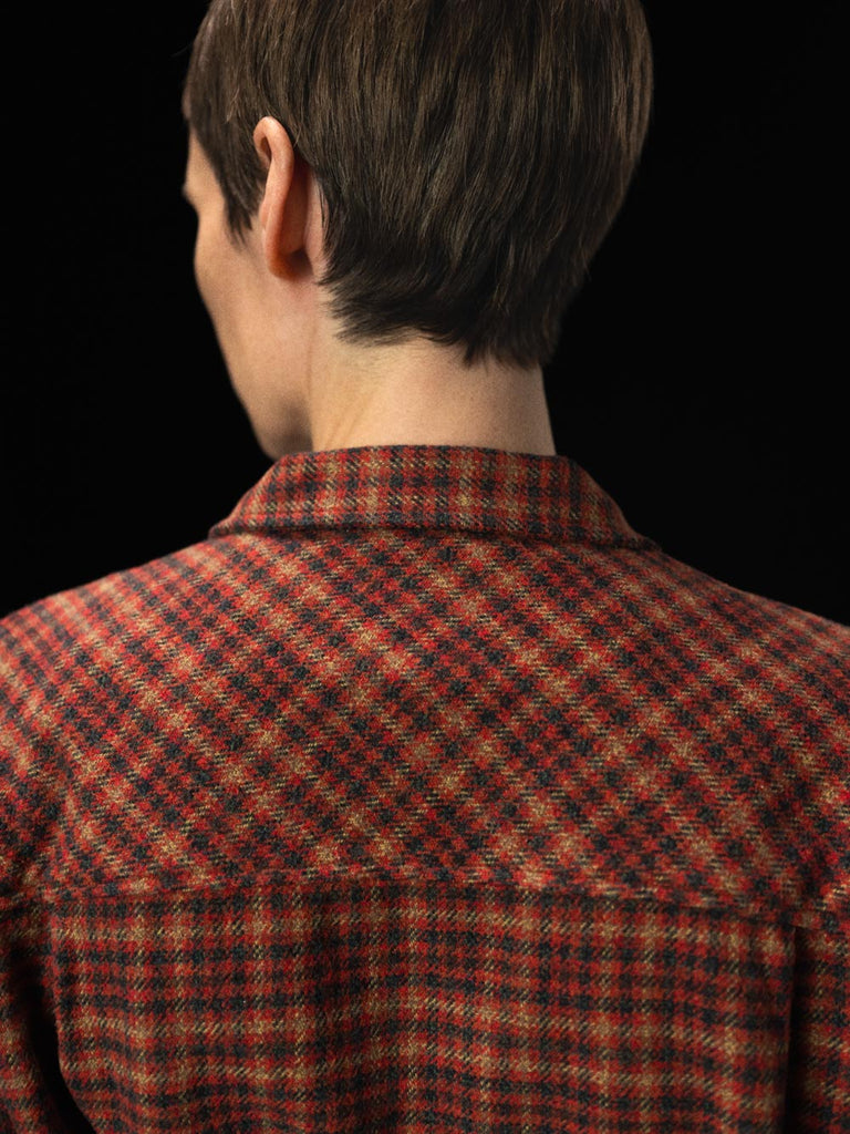main WOMEN'S RED CHECK EASY SHIRT