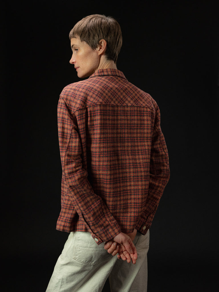 main WOMEN'S RED CHECK EASY SHIRT