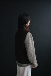 main THE CASENTINO BLANKET VEST - BROWN