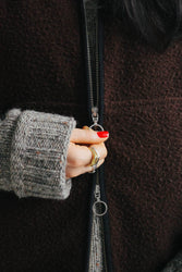 main THE CASENTINO BLANKET VEST - BROWN