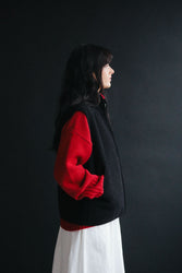 main THE CASENTINO BLANKET VEST - BLACK