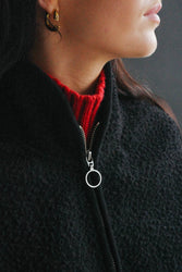 main THE CASENTINO BLANKET VEST - BLACK