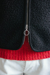 main THE CASENTINO BLANKET VEST - BLACK