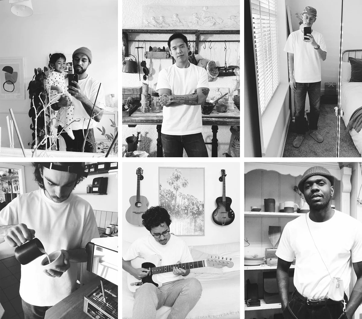 Gallery images of the Black Six Mile Tee - Men's