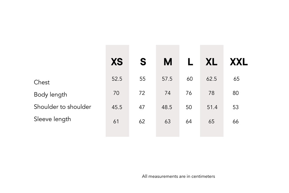 sizing chart
